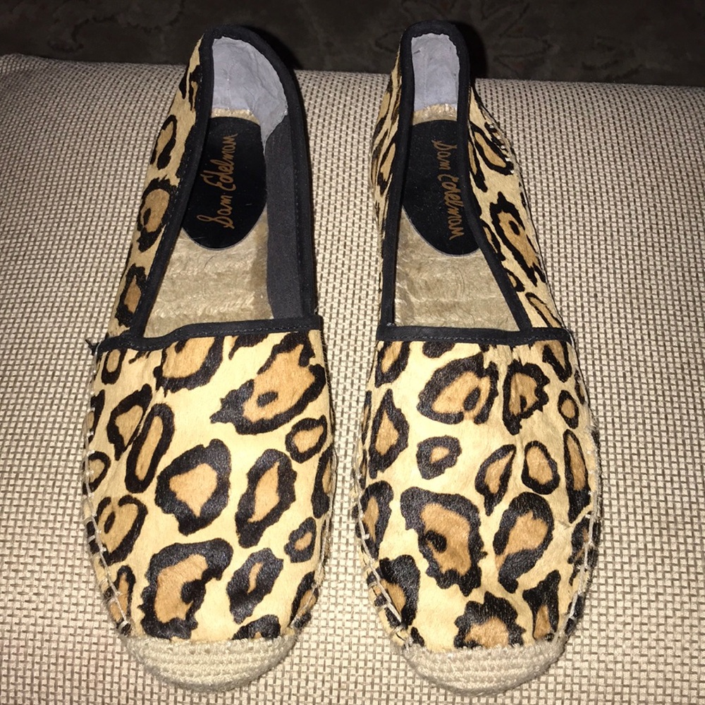 Brand new Sam Edelman leopard espadrilles size 10M